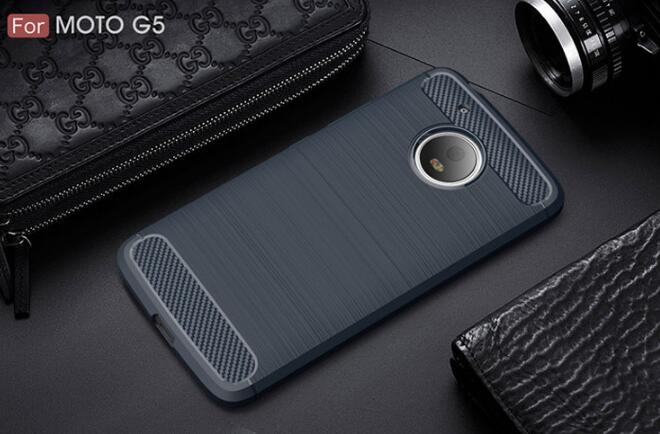 MOTO G5  case impact proof rugged case with carbon fiber