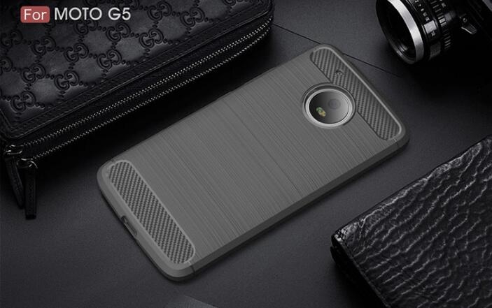 MOTO G5  case impact proof rugged case with carbon fiber