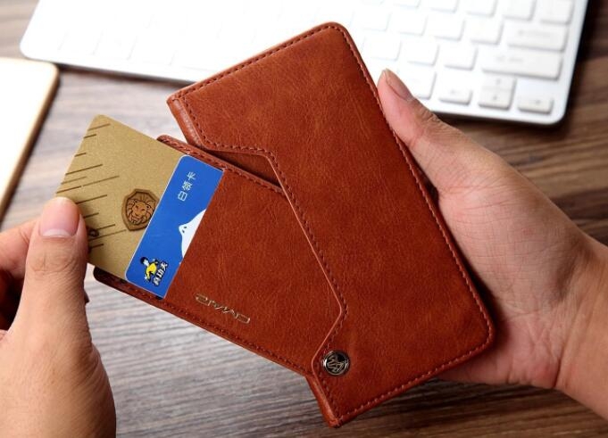 Alcatel Pixi 4 5.0 Inch Case Slim Leather Wallet Case 6 Cards 2 Id Magnet - Brown