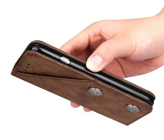 Huawei Y3 lite ultra slim retro leather wallet case 2 cards magnet
