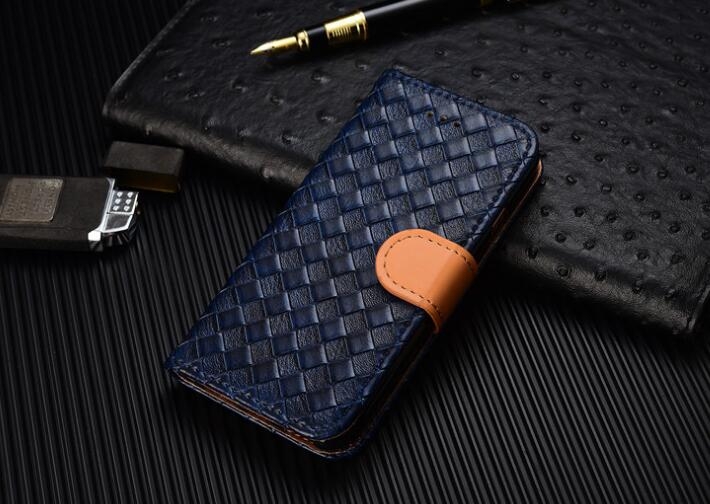 Galaxy Xcover 3 Case  Leather Wallet Case Cover - Blue
