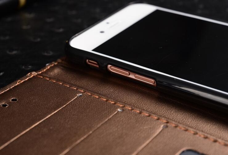 Galaxy Xcover 3 Case Leather Wallet Case Cover - Brown Galaxy Xcover 3 Case Leather Wallet Case Cover - Brown