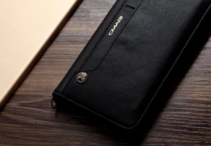 Galaxy Xcover 3 Case Slim Leather Wallet Case - Black