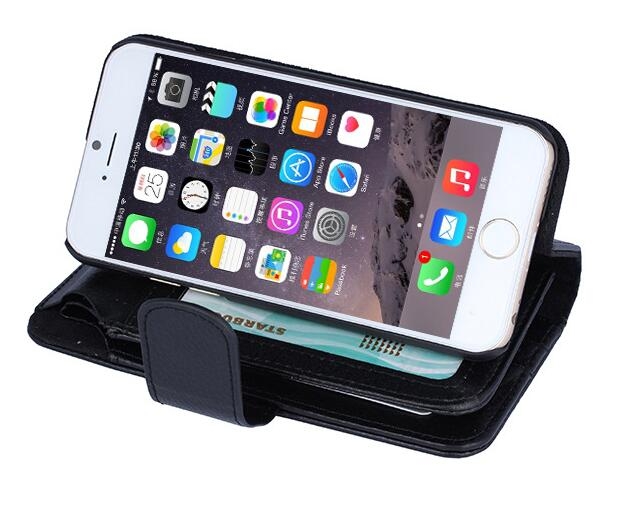 Galaxy Xcover 3 Case Leather Wallet Case Cover - Black