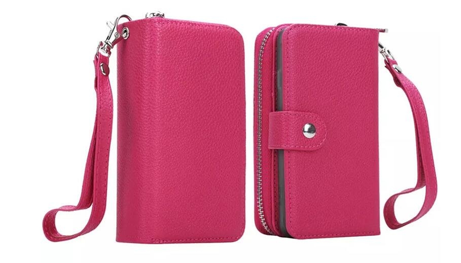 Meizu M5s Case Full Wallet Leather Case - Hot Pink