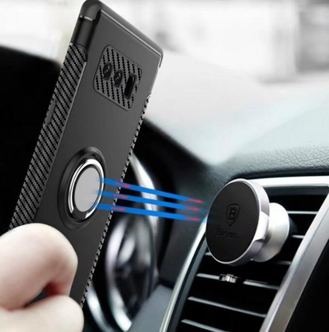 Galaxy note 8  Case Heavy Duty Ring Rotate Kickstand Case Cover