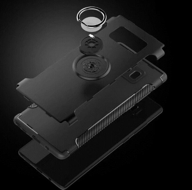 Galaxy note 8  Case Heavy Duty Ring Rotate Kickstand Case Cover