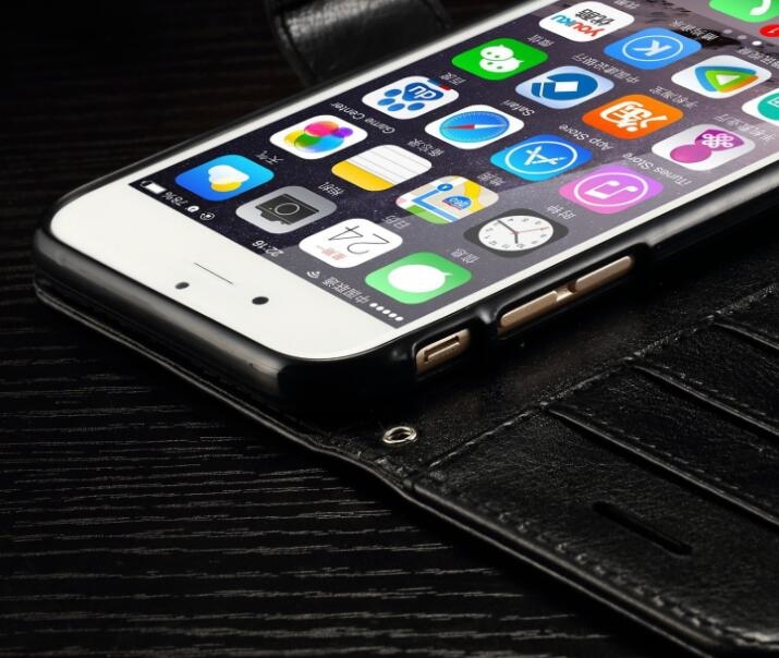 Galaxy J5 Prime Fine Leather Wallet Case - Black