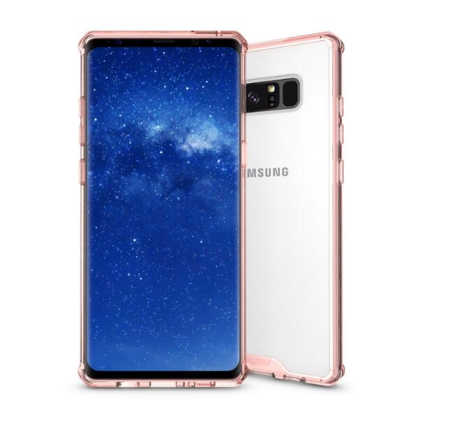 Galaxy note 8 case bumper  clear gel back cover