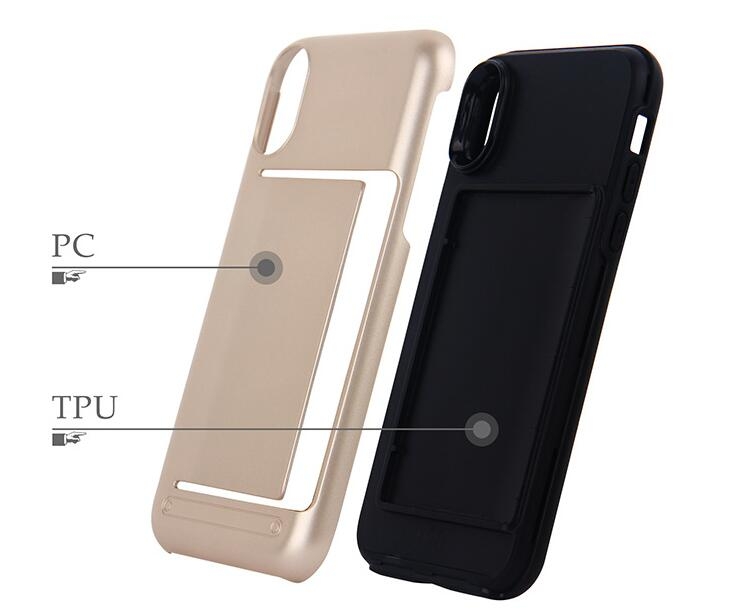 iPhone X impact proof hybrid case card clip iPhone X impact proof hybrid case card clip
