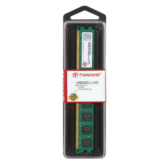 Transcend 2GB DDR2 SDRAM 800 (PC2 6400) Desktop Memory JM800QLU-2G Transcend 2GB DDR2 SDRAM 800 (PC2 6400) Desktop Memory JM800QLU-2G