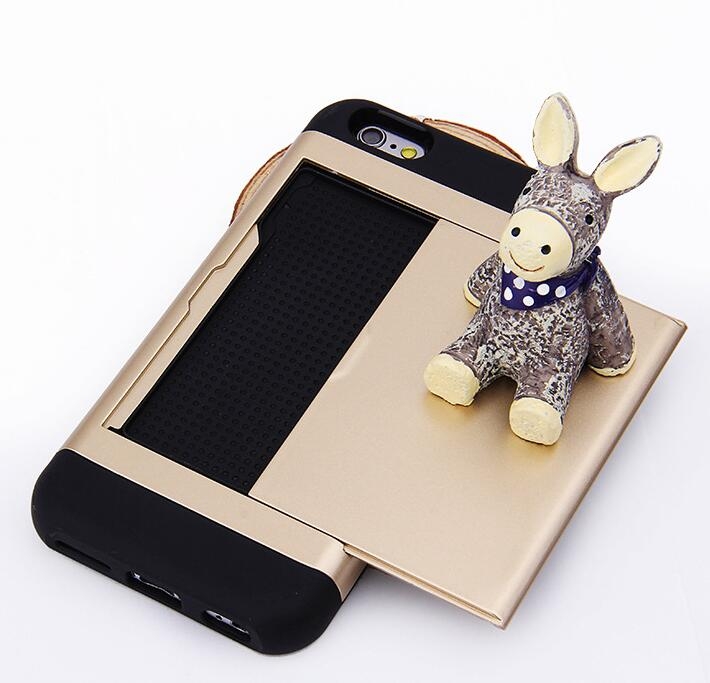 Galaxy S8 plus impact proof hybrid case card holder