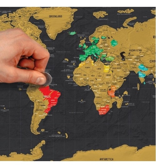 Scratch Off World Map Scratch Off World Map