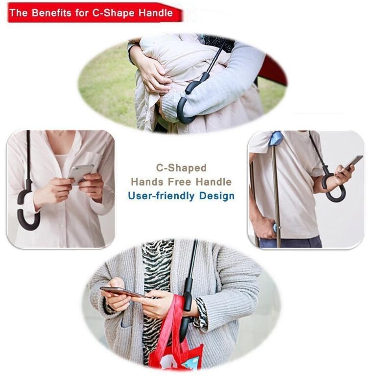 C-Handle Double Layer Umbrella C-Handle Double Layer Umbrella