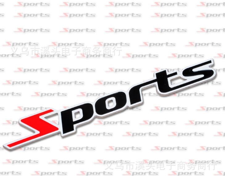 3D Sports Metal Car Sticker Emblem Badge Decal