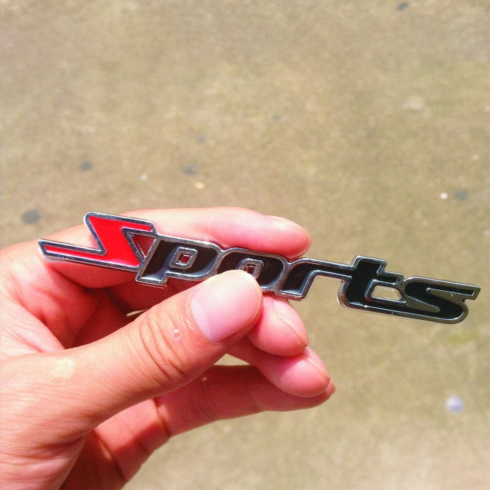 3D Sports Metal Car Sticker Emblem Badge Decal