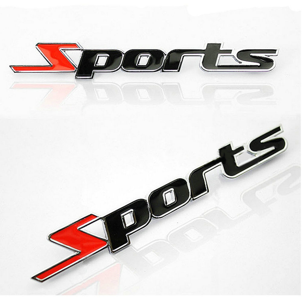 3D Sports Metal Car Sticker Emblem Badge Decal