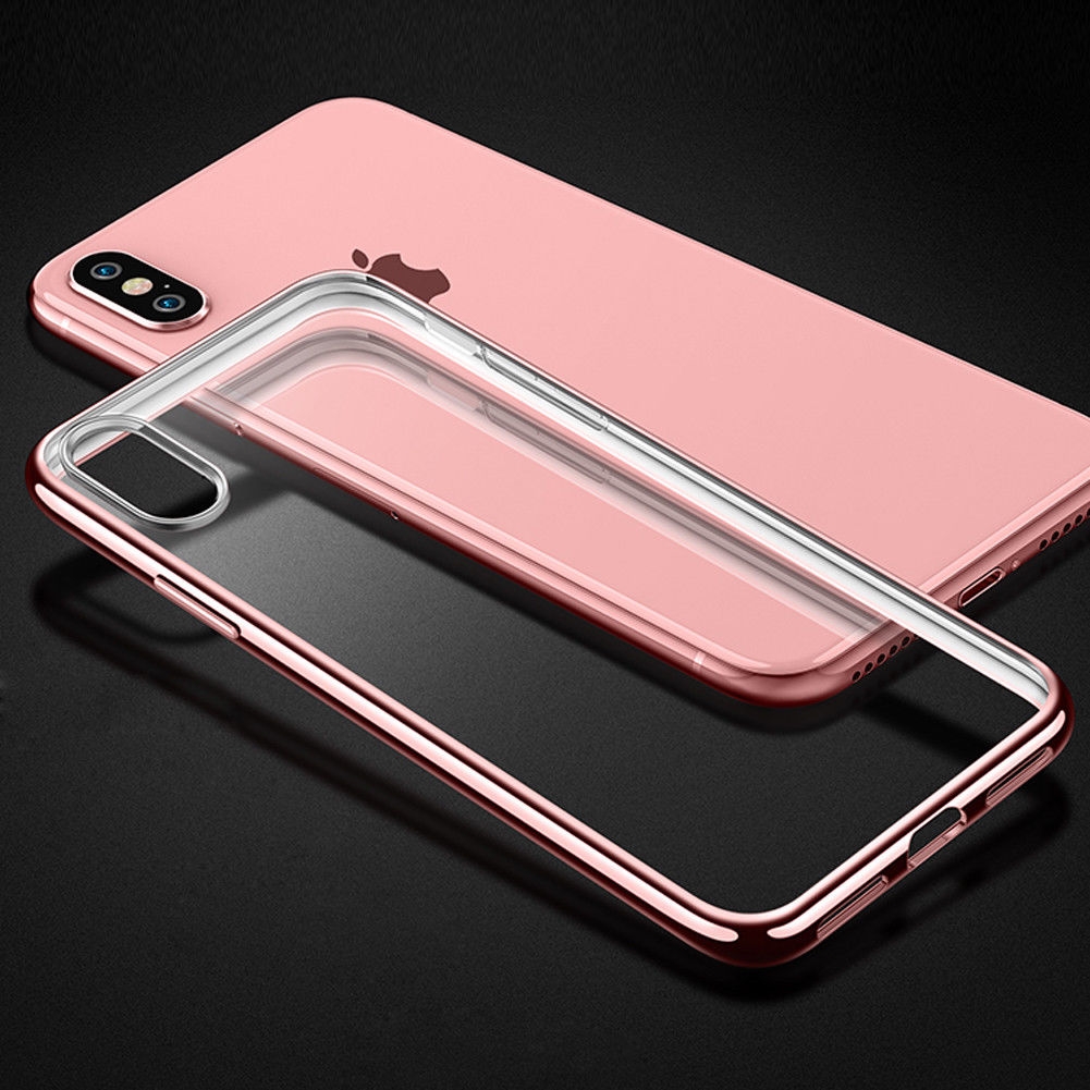 iPhone X case bumper w clear gel back cover iPhone X case bumper w clear gel back cover