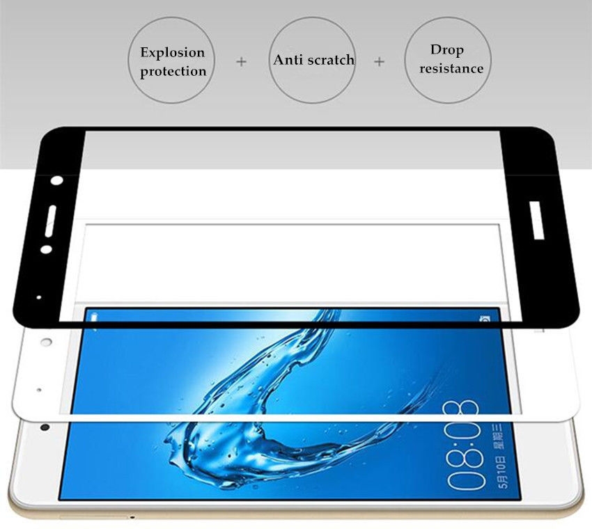 Huawei Y7 Prime  Full Screen Tempered Glass Screen Protector Film