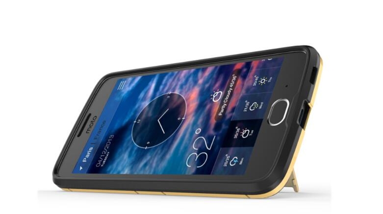 MOTO G5 Case Heavy Duty Hybrid Kickstand