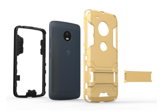 MOTO G5 Case Heavy Duty Hybrid Kickstand