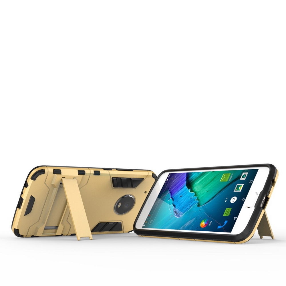MOTO G5 Plus Case Heavy Duty Hybrid Kickstand