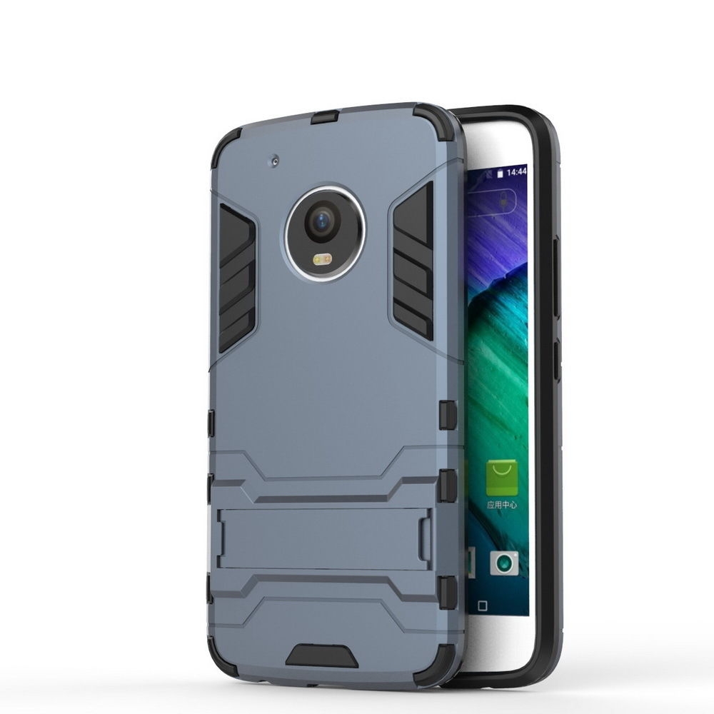 MOTO G5 Plus Case Heavy Duty Hybrid Kickstand