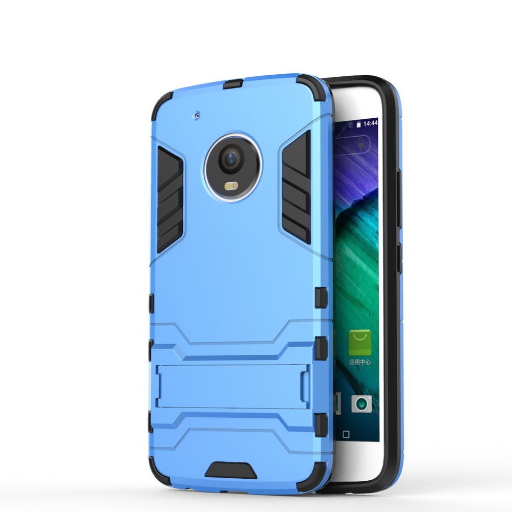 MOTO G5 Plus Case Heavy Duty Hybrid Kickstand