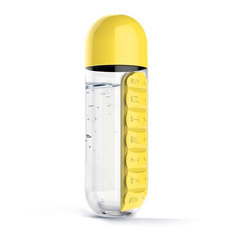 7 Daily Pill Box Water Bottle