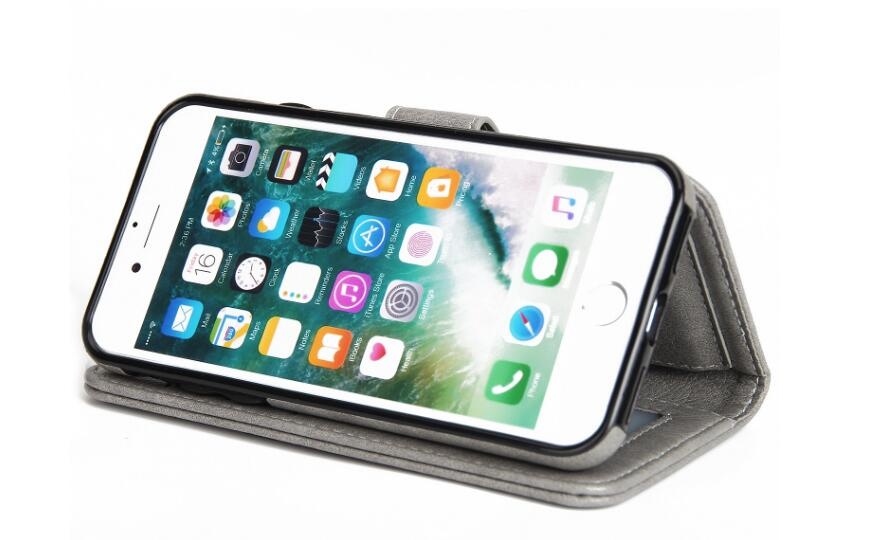 iPhone 7 Plus Detachable Leather Card Slots Wallet Case