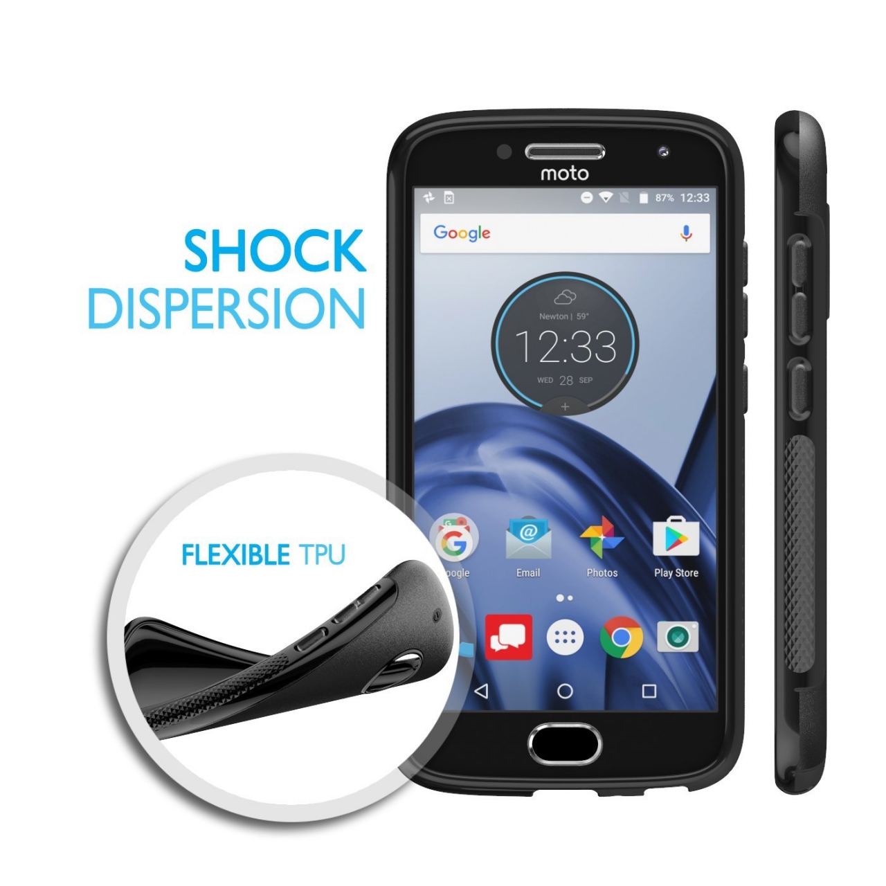 Moto Z2 Play case TPU gel S line case