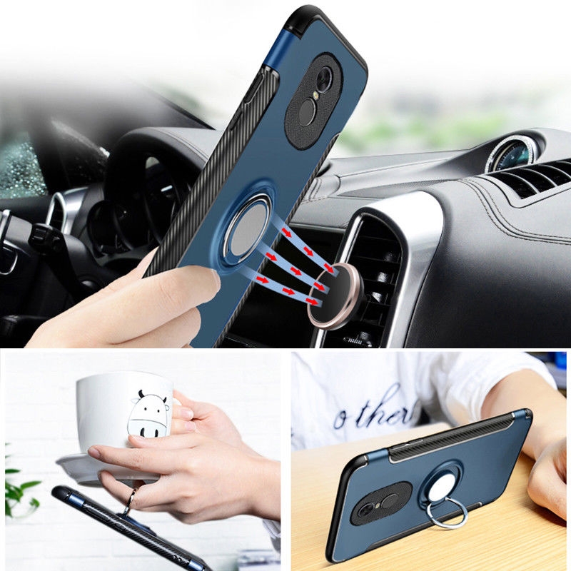 Redmi Note 3 Case Heavy Duty Ring Rotate Kickstand Case Cover