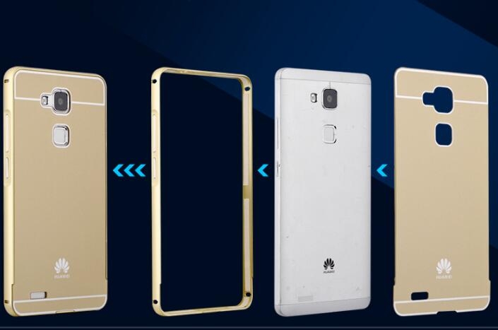 HUAWEI MATE 7 case Slim Metal bumper with mirror back cover case