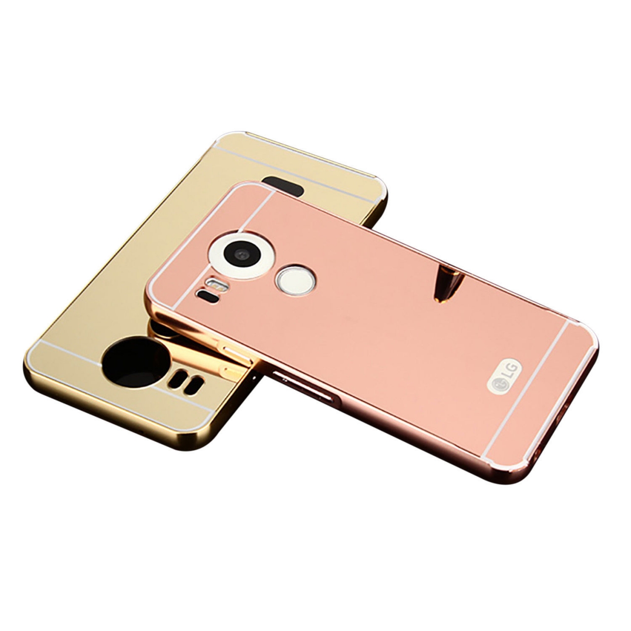 Nexus 5X case Slim Metal bumper with mirror back cover case