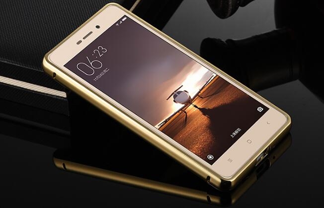 Xiaomi  4X case Slim Metal bumper with mirror back cover case