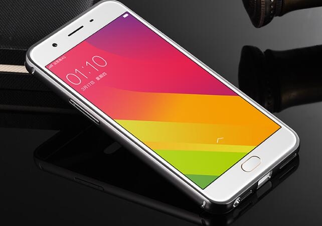 Oppo R11 case Slim Metal bumper with mirror back cover case