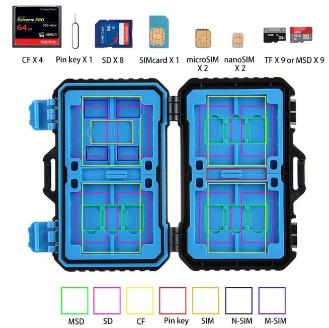 Memory Card Case Holder for CF SD Card