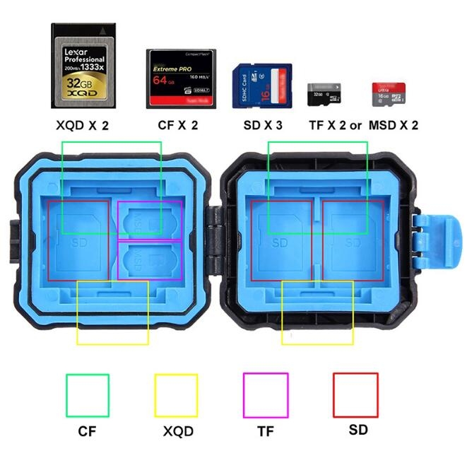 Memory Card Case Holder for CF SD Card
