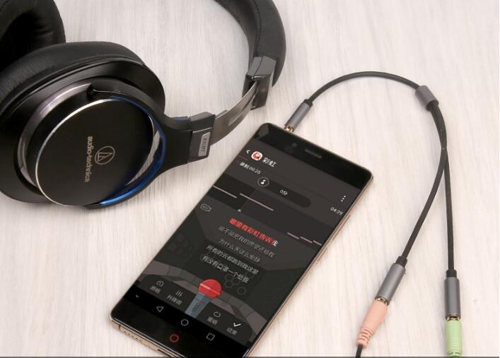 Mic Microphone Headphone Adapter 3.5mm Audio Cable