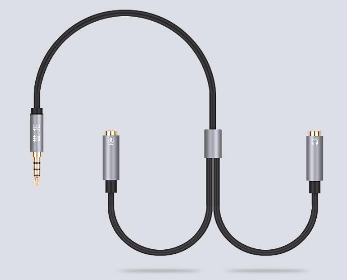Mic Microphone Headphone Adapter 3.5mm Audio Cable