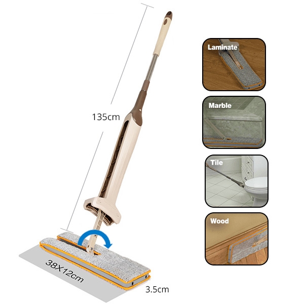 Flat Mop Self-Wringing Double Sided Flat Mop Flat Mop Self-Wringing Double Sided Flat Mop