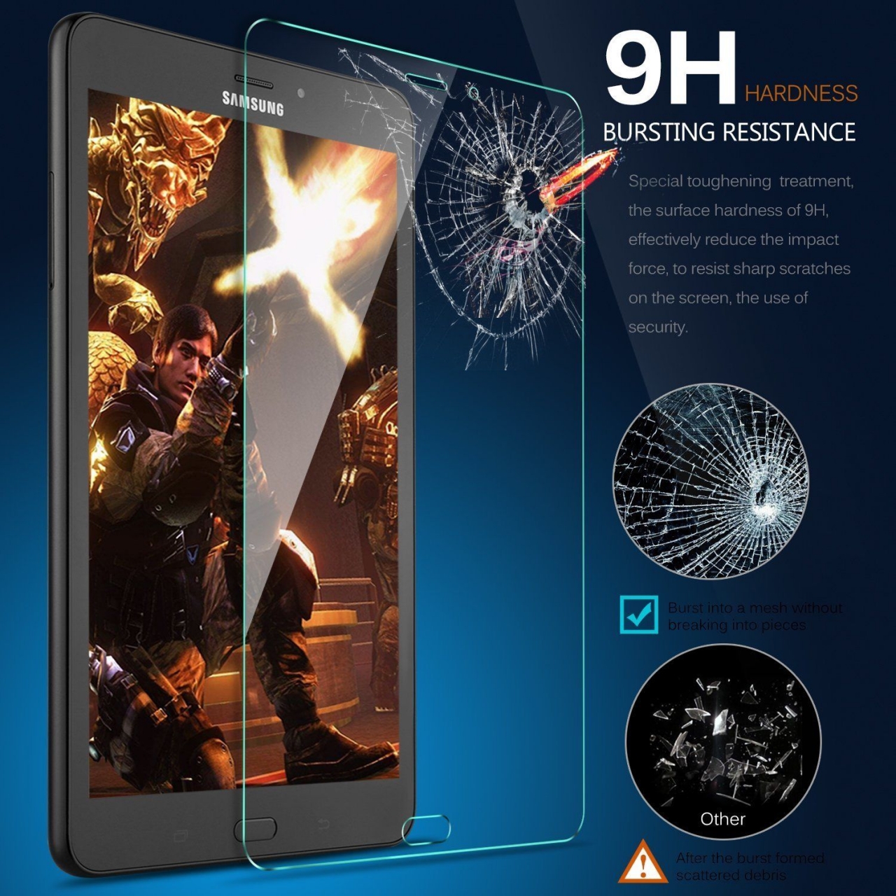 Galaxy Tab A 8" 2017 T385 T380 Tempered Glass Screen Protector