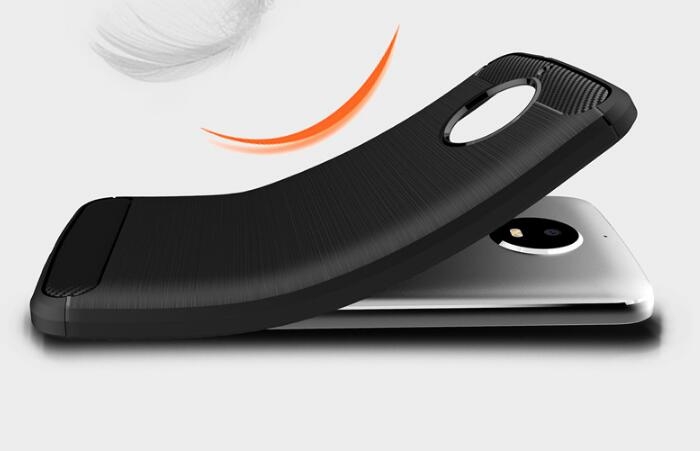 Moto G5S case impact proof rugged case with carbon fiber