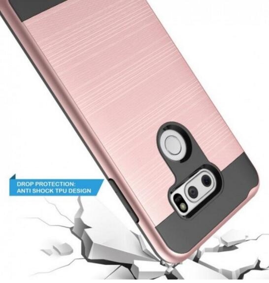 LG V30 case Impact Proof Brushed Metal Case
