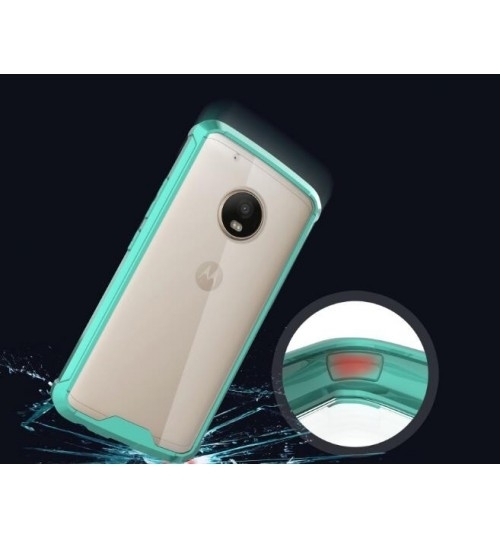 Moto G5S case bumper  clear gel back cover
