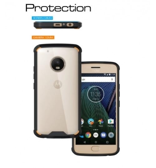 Moto G5S case bumper  clear gel back cover