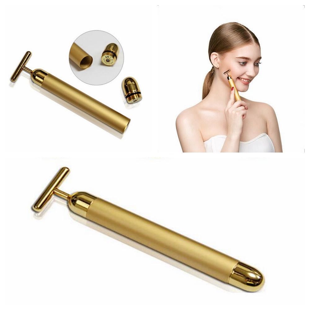 24K Golden Energy Beauty Bar Facial Massager