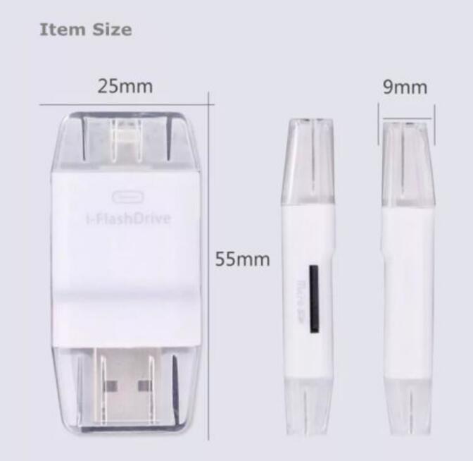 iFlash Drive External USB +SD Card Reader For iPhone iPad Mac PC iFlash Drive External USB +SD Card Reader For iPhone iPad Mac PC