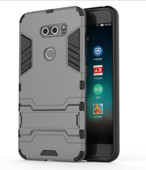 LG V30 case Heavy Duty Hybrid Kickstand Case Cover