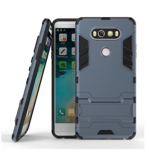 LG V30 case Heavy Duty Hybrid Kickstand Case Cover